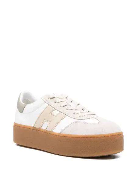 Sneakerși Hogan cu platformă cu autograf alb