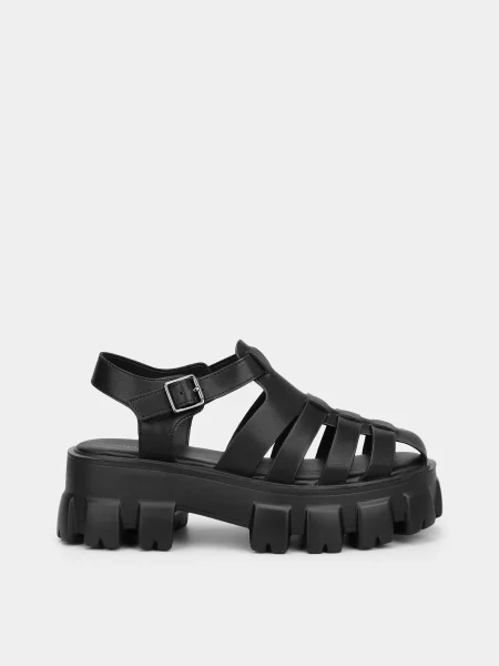 Шкіряні Сандалії CHER INTERTOP чорний