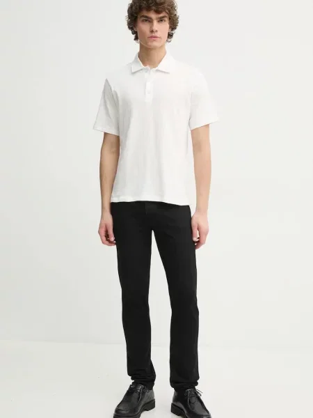 Поло Rag & Bone однотонне білий