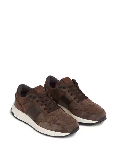 Sneakerși Tod's din piele de căprioară maro