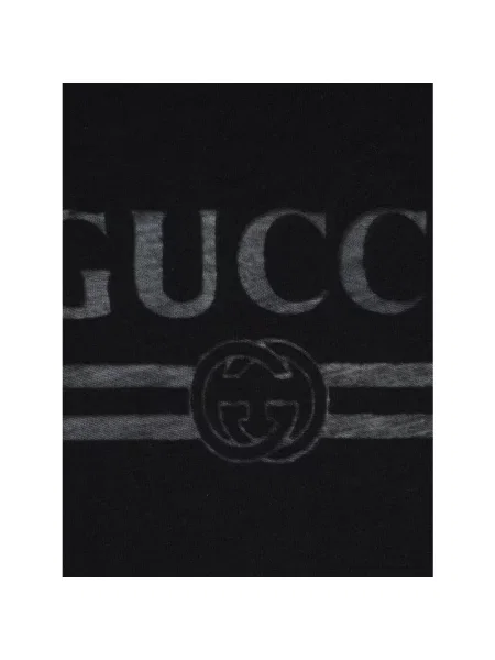 Koszulka Gucci z nadrukiem czarna