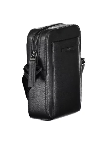 Torba na ramię Calvin Klein elegancka skórzana czarna