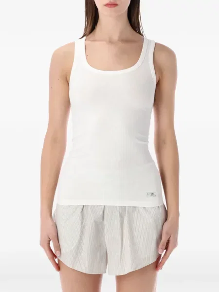 Vestă Mm6 Maison Margiela cu nervuri alb