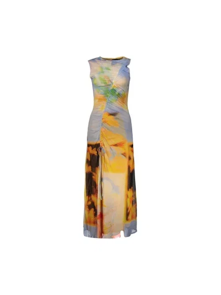 Desigual Každodenné šaty VEST_JADE Oranžová Egg Fit žltá