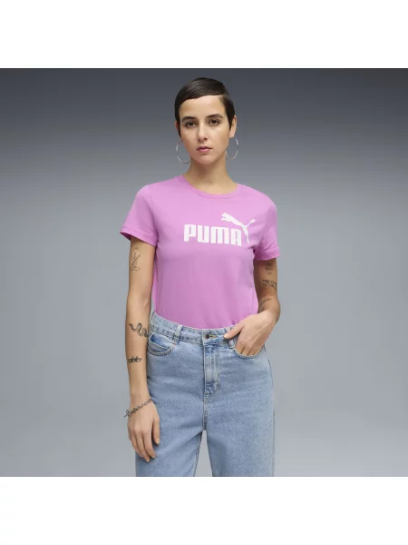 PUMA koszulka z logo ESS No. 1 Odzież S różowy