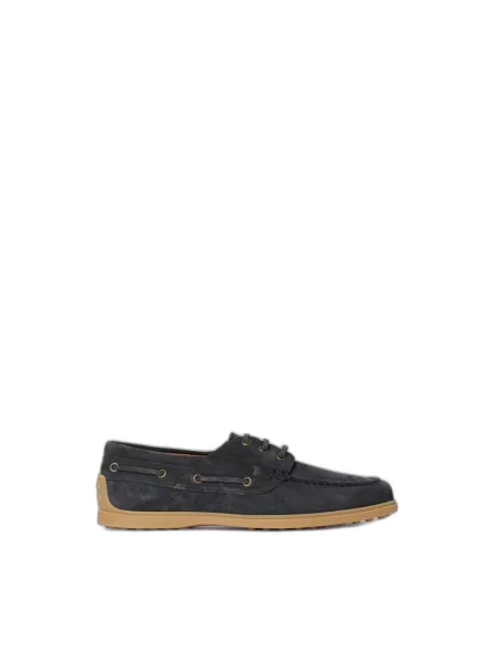 Półbuty Tod's zamszowe niebieskie