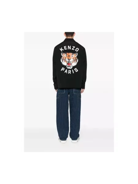 Kenzo kurtka Lucky Tiger Padded Coach przejściowa czarny