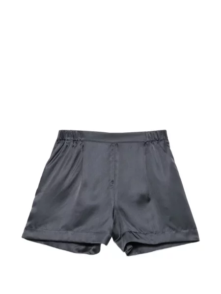Pantaloni scurți Carine Gilson din satin gri