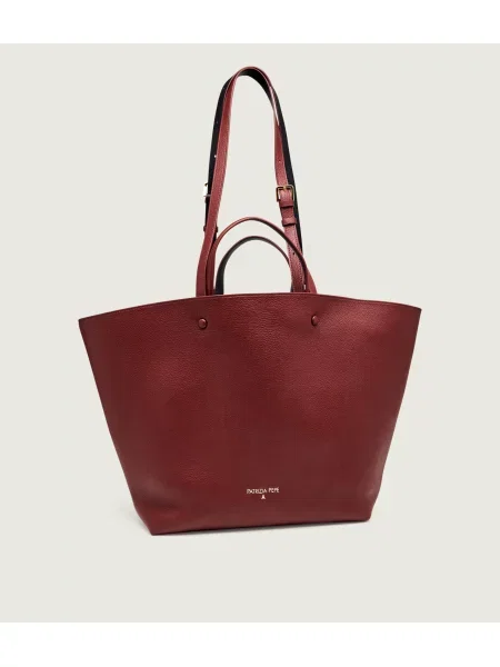 Patrizia Pepe Bőr shopper táska + tarisznya Complete barna