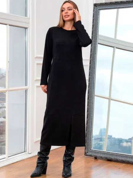 Сукня міді RiMari віскоза/поліестер чорний
