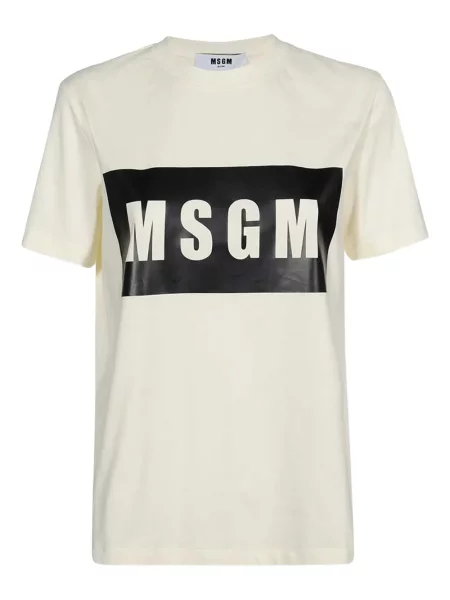 Tricou Msgm cu imagine alb