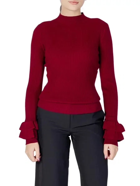 Golf golf Choral z falbankami czarny