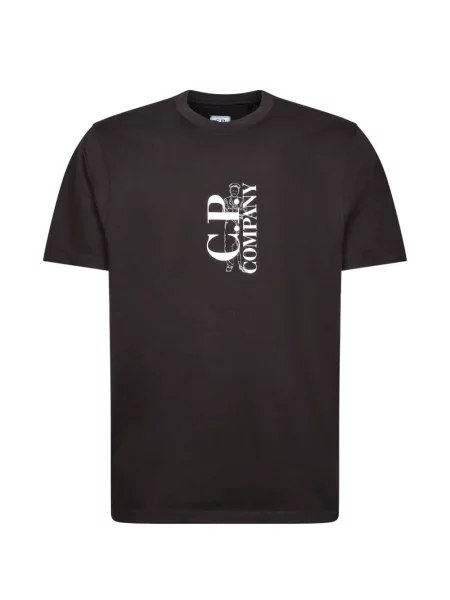Scurt tricou C.p. Company cu imagine negru
