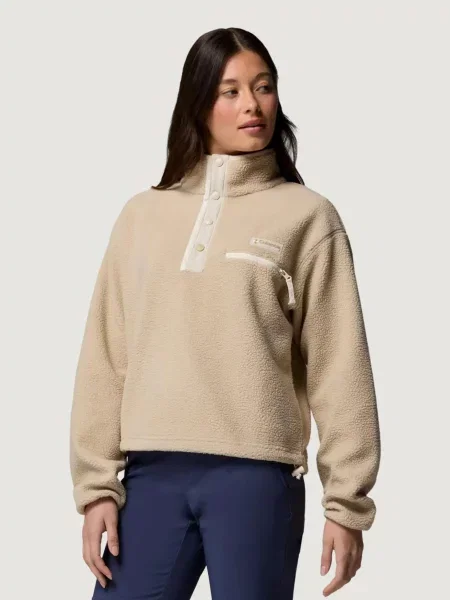 Bluza Kobieta COLUMBIA Helvetia™ II Cropped Half Snap Fleece beżowa