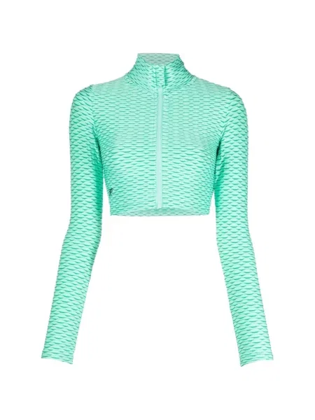 Decupat geacă Tessitura Body Couture alergare verde