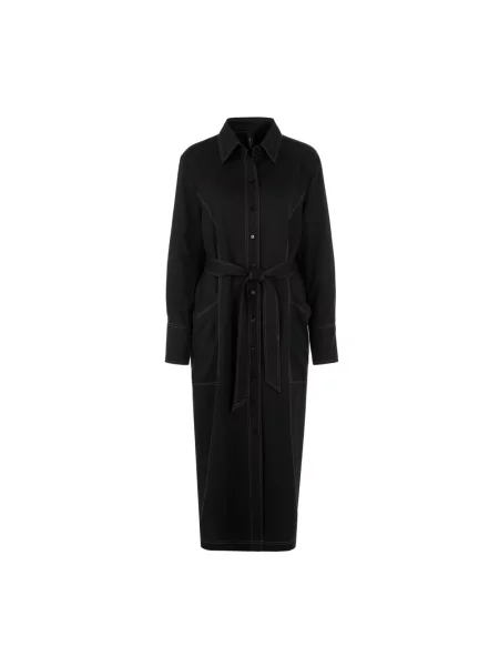 Sukienka koszulowa Marc Cain czarna