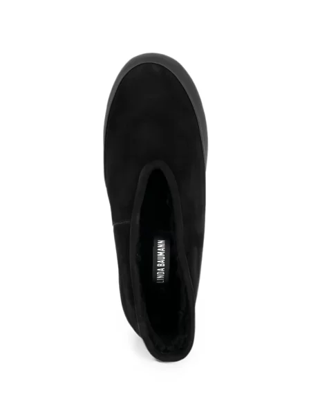 Chiloți Linda Baumann din piele de căprioară slip-on negru