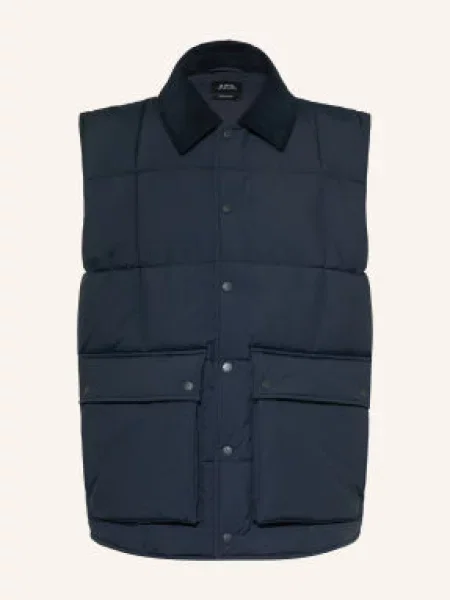 A.P.C. Kamizelka Pikowana Jimmy blau granatowa