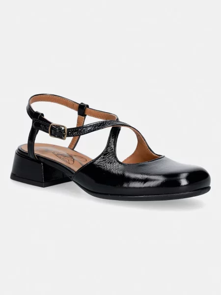 Fly London balerini de piele negru