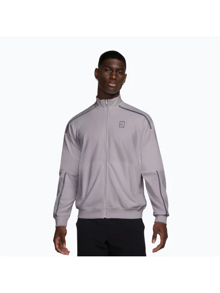 Кофта тенісна Nike Court Heritage silver lilac/gridiron