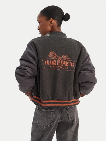 RVCA Geacă bomber Ryan gri