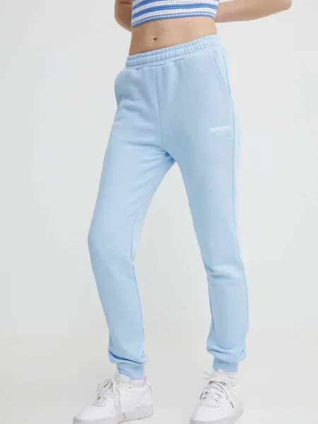 Спортен панталон Sixth June с изчистен дизайн синьо