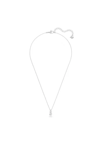 Swarovski Akcesoria Kobieta ONE SIZE Naszyjnik z zawieszką z trzema kamieniami szary