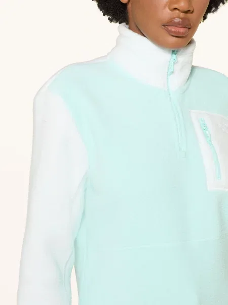 The North Face Fleecový Svetr Troyer Yumiori tmavě / tyrkysová modrá