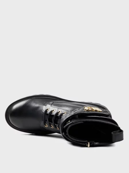 Кожаные ботинки Love Moschino черные