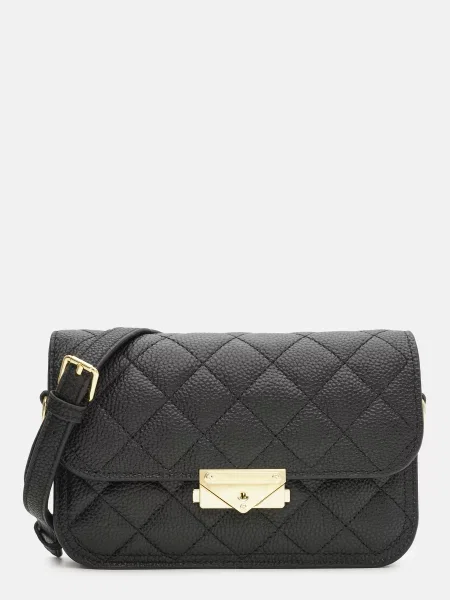Кожаный клатч Borsa Leather черный