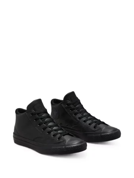 Sneakerși Converse Chuck Taylor All Star cu platformă din piele de căprioară streetstyle negru