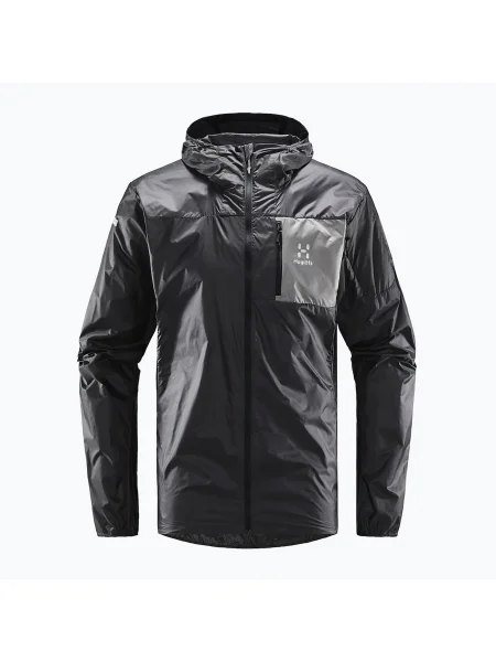 Мъжко яке за трекинг Haglöfs L.I.M Shield Hood Magnetite черно
