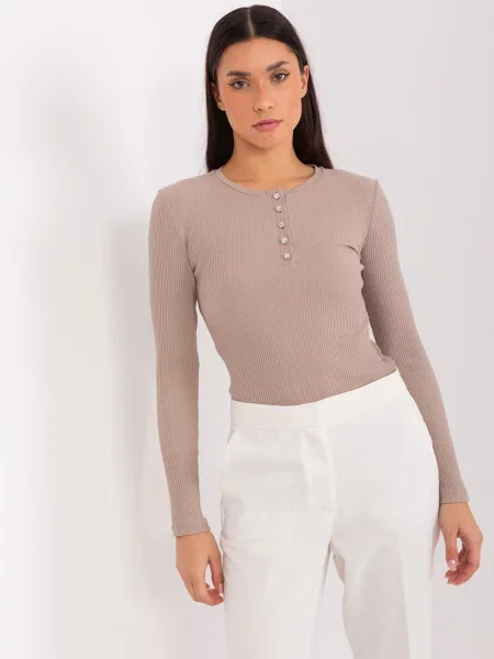 Bluză Fashionhunters bej