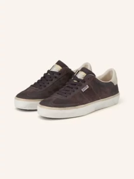 Golden Goose Tenisky Soul Star tmavě hnědá / krémová zlaté