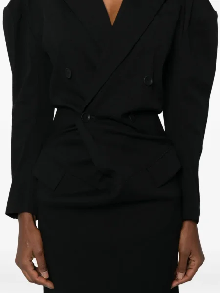 Rochie maxi Issey Miyake de costum negru