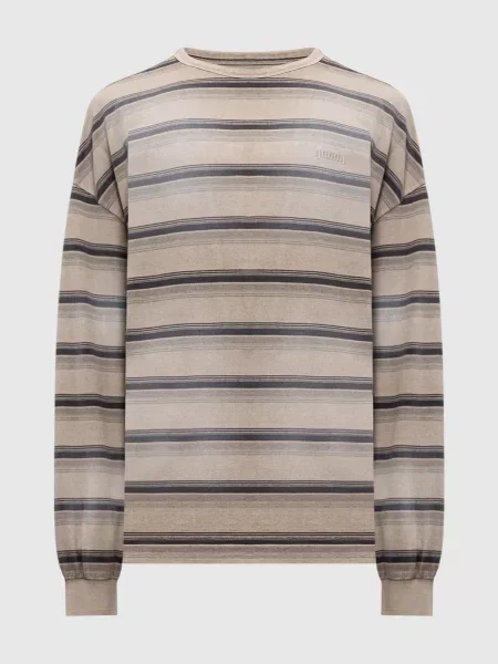 Лонгслив Juun.j в полоску бежевый