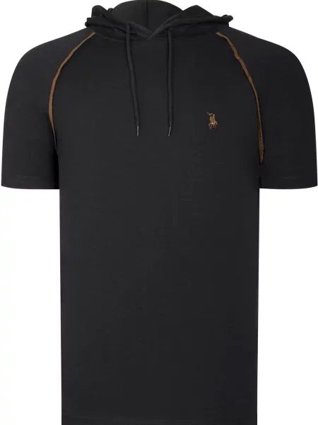 Tricou Dewberry cu glugă negru