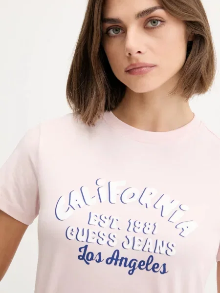 Футболка Guess Jeans рожевий