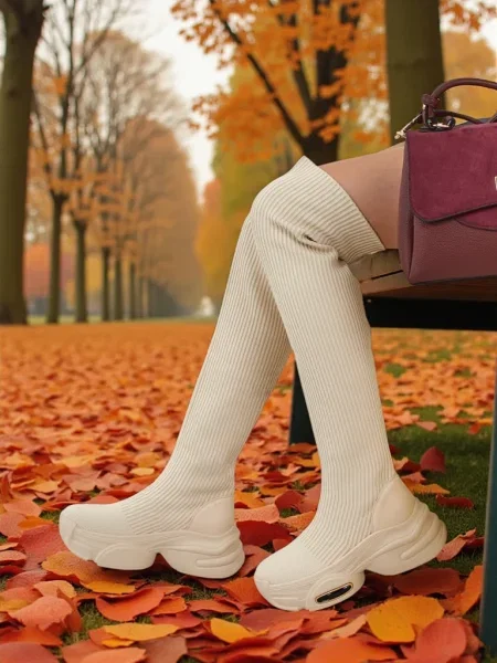 Slip on dlouhé kozačky Resti