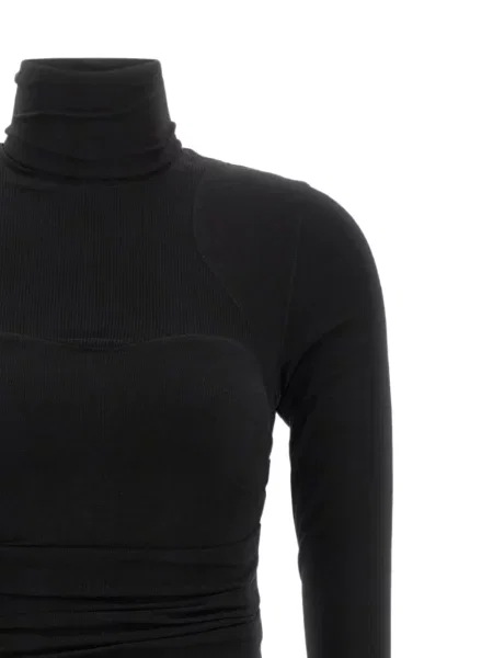 Ușor rochie Elisabetta Franchi din jerseu negru