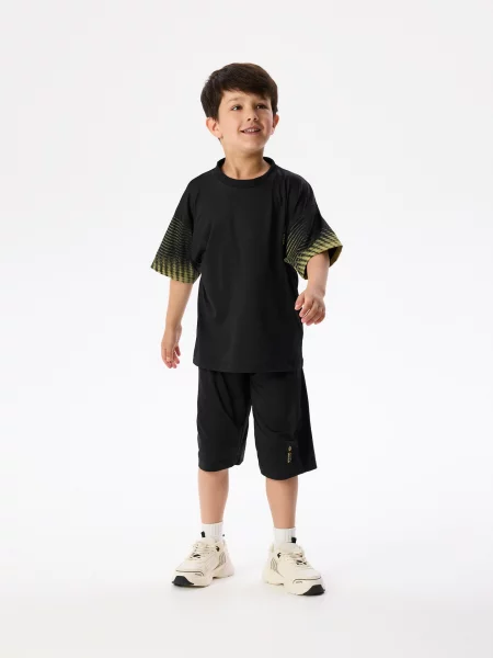 Reserved Спортивний комплект з принтом чорний