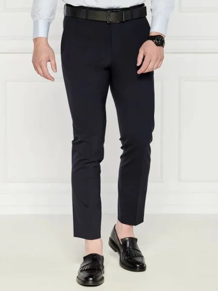 BOSS BLACK Pantaloni chino h-george | Custom slim fit negru