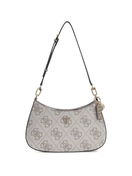 GUESS Ročna torbica Noelle temno siva