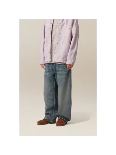 Jeansy Carhartt Wip niebieskie