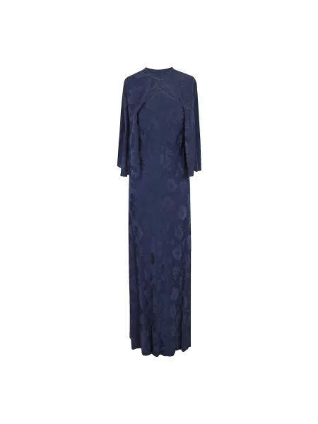 Sukienka Forte Forte żakardowa garniturowa niebieska