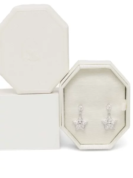 Cercei Swarovski argintiu