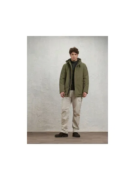 Parka Blauer z kapturem zielona