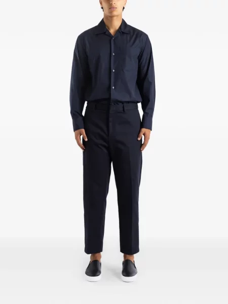 Pantaloni Jil Sander conici albastru