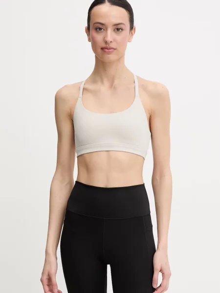 Adidas Performance podprsenka na jogu All me béžová