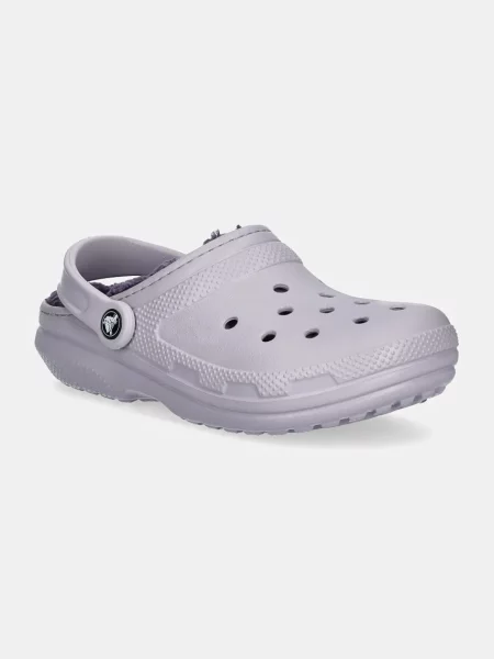 Crocs papucs Classic Lined Clog rózsaszín női lila